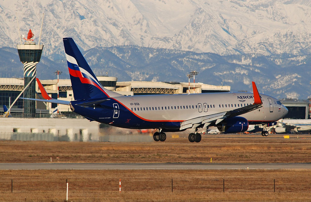 VP-BSB B737-800 44442/6730 Aeroflot @ Milano Malpensa Airport 29.12.2017 © Piti Spotter Club Verona