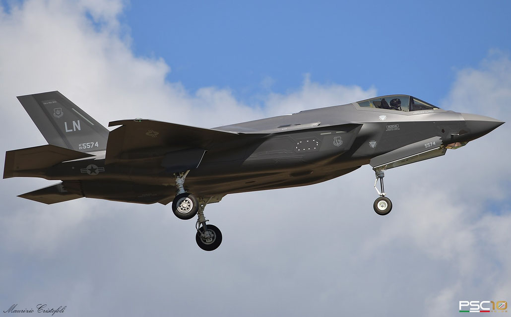 20-5574  LN  F-35A-4  AF-334  495th FS @ Aviano ©  2022 Piti Spotter Club Verona