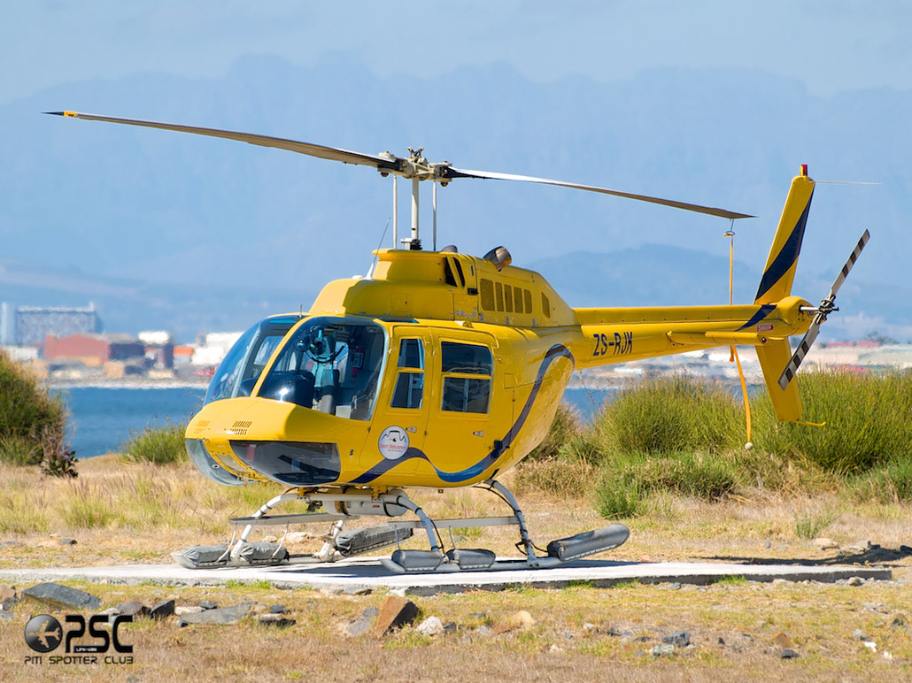 ZS-RJK Private Bell 206B-3 JetRanger III @ Cape Town downtown Heliport Airport 19.03.2014 © Piti Spotter Club Verona
