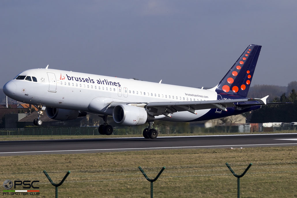 OO-SNG A320-214 1885 Brussels Airlines @ Bruxelles Airport 14.03.2018 © Piti Spotter Club Verona