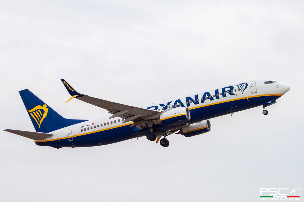 9H-QAG Boeing 737-800 44815 6774 cfm56-7B  Malta Air>Ryanair 2018  @ Verona Villafranca 06 2026 © Piti Spotter Club Verona
