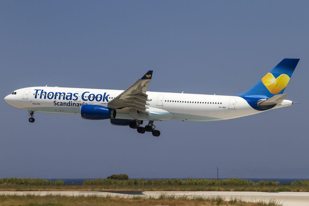OY-VKH A330-343X 356 Thomas Cook Airlines Scandinavia @ Rhodes Airport 07.2015 © Piti Spotter Club Verona