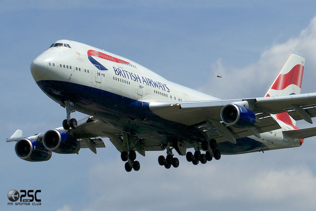 G-BYGF B747-436 25824/1200 British Airways @ London Heathrow Airport 12.06.2014  © Piti Spotter Club Verona