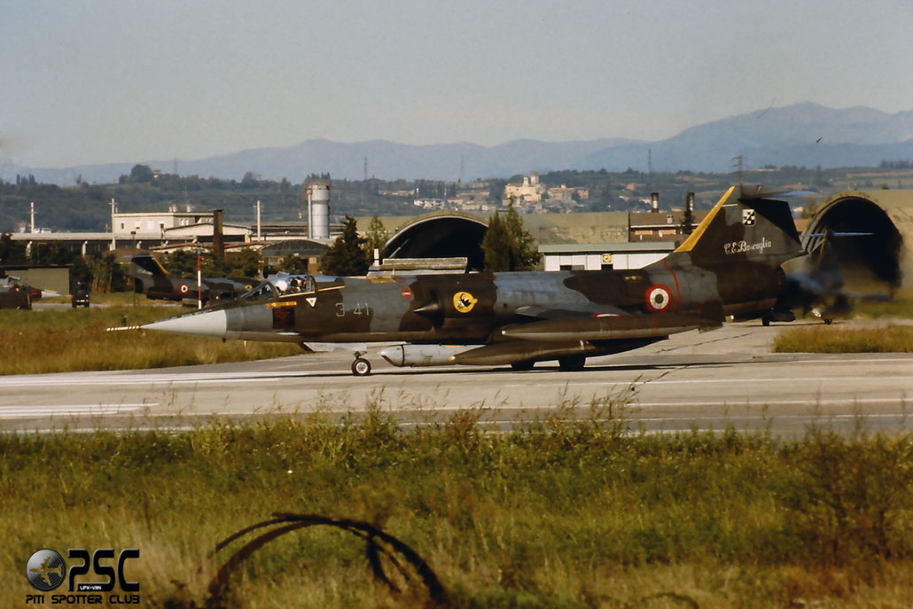 Gli F-104 del Terzo Stormo: 3-41 -  @ Aeroporto di Verona   © Piti Spotter Club Verona