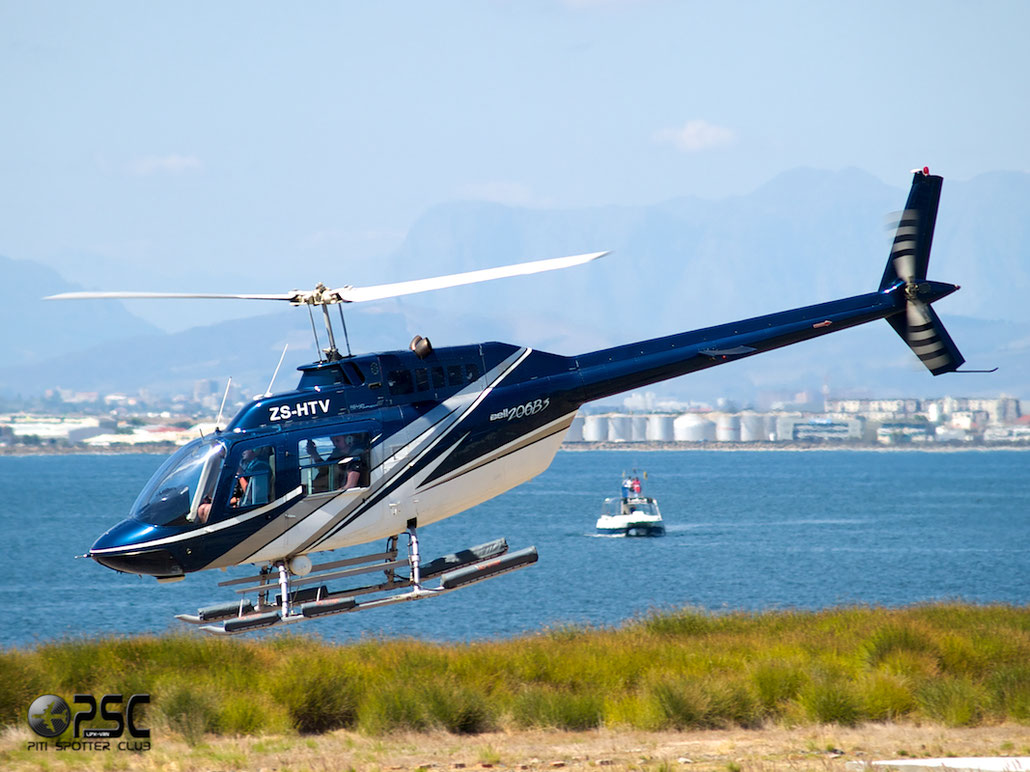 ZS-HTV Private Bell 206B JetRanger II @ Cape Town downtown Heliport Airport 19.03.2014 © Piti Spotter Club Verona
