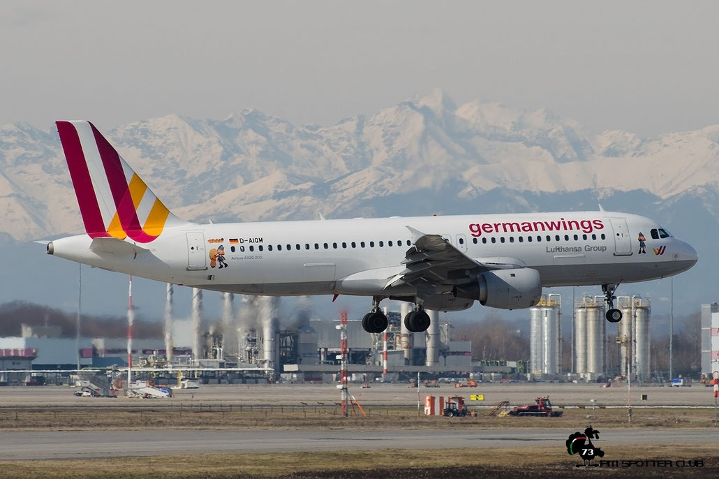 D-AIQM A320-211 268 Germanwings @ Milano Malpensa Airport 20.02.2016 © Piti Spotter Club Verona