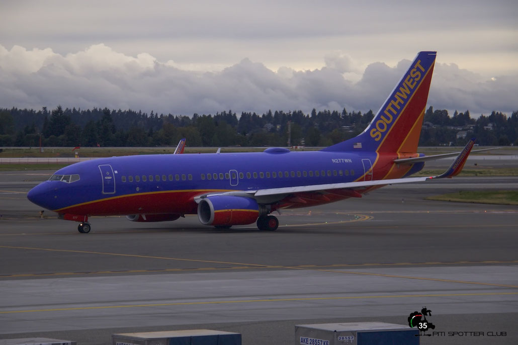 N277WN B737-7H4 32531/2274 Southwest Airlines @ Seattle Tacoma Airport 25.09.2015 © Piti Spotter Club Verona