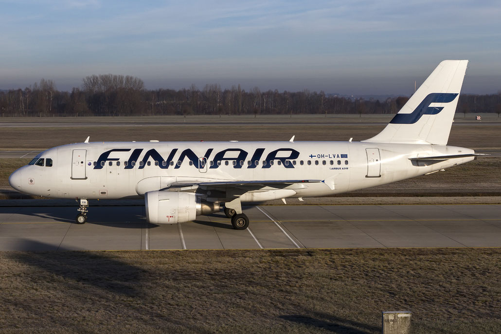 OH-LVA A319-112 1073 Finnair @ Munich Airport 28.12.2015 © Piti Spotter Club Verona