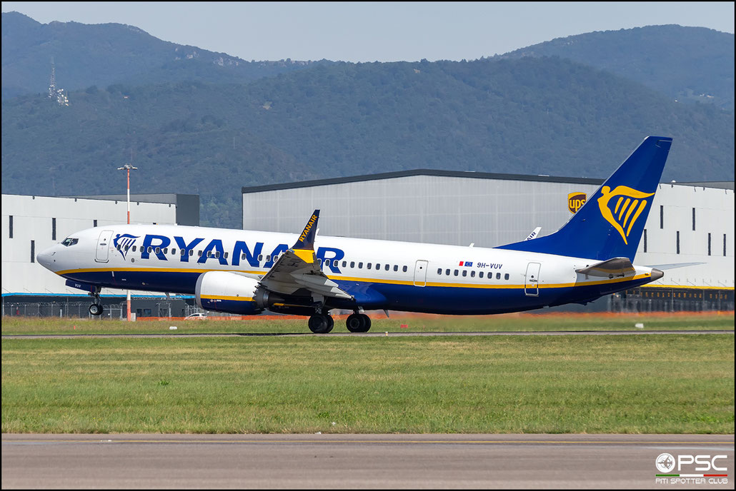 9H-VUV B737-8-200 62331/8108 Malta Air (Ryanair) @ Bergamo 11 2023 © Piti Spotter Club Verona