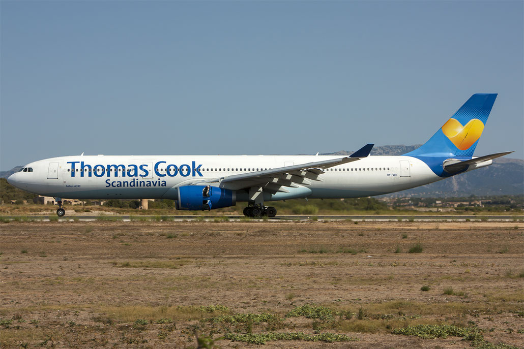 OY-VKI A330-343X 357 Thomas Cook Airlines Scandinavia @ Palma de Mallorca Airport 07.2014 © Piti Spotter Club Verona