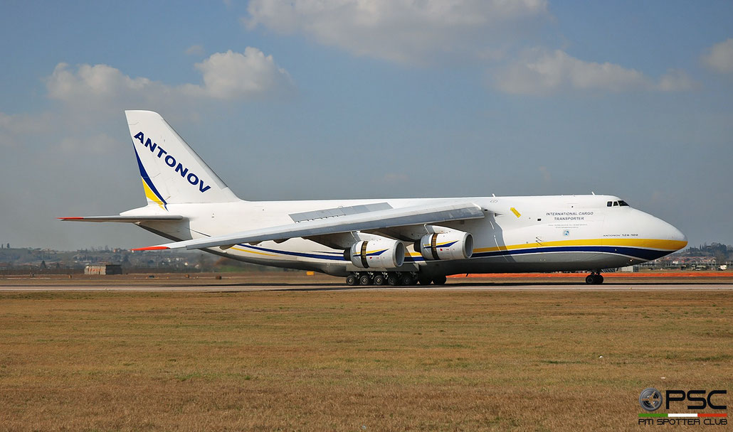 UR-82073 Antonov An-124-100 Ruslan - MSN 9773054359139 @ Aeroporto di Verona 04.2019  © Piti Spotter Club Verona