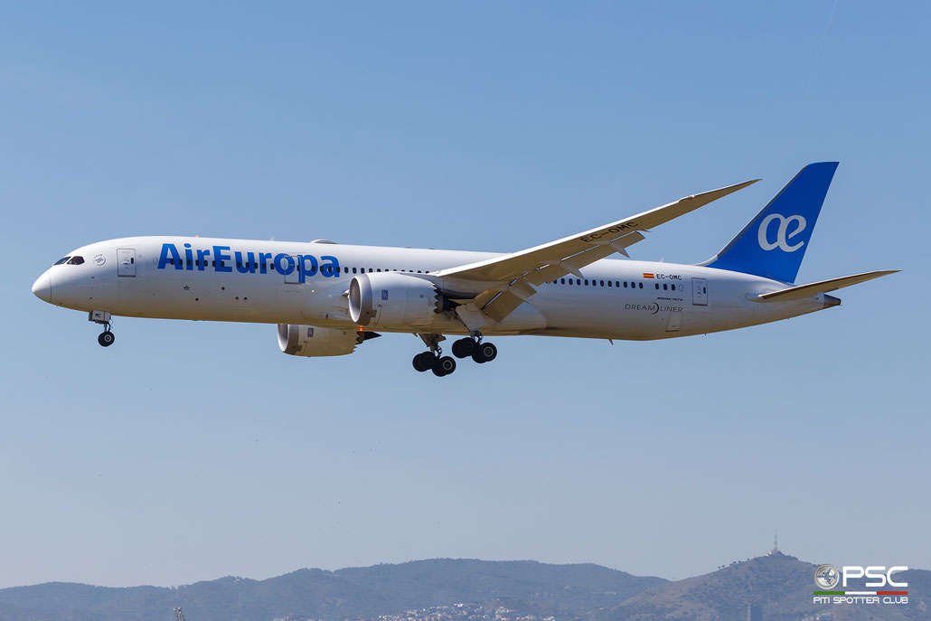 EC-OMC Boeing 787-9 62523 1120 GE nx-1B  Air Europa (Avolon Aerospace) 2021 @ Barcellona BCN 05 2026 © Piti Spotter Club Verona