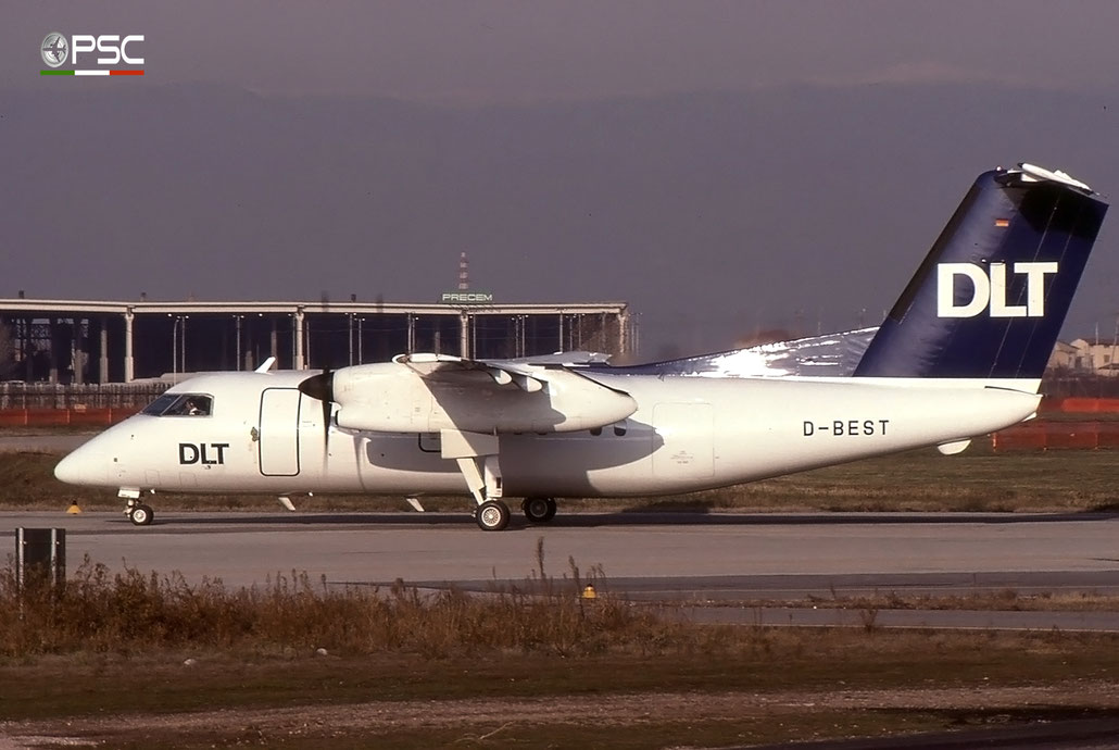 D-BEST DHC-8-102 062 DLT - Deutsche Luftverkehrsgesellschaft © 2017 courtesy of Marco Ceschi - Piti Spotter Club Verona