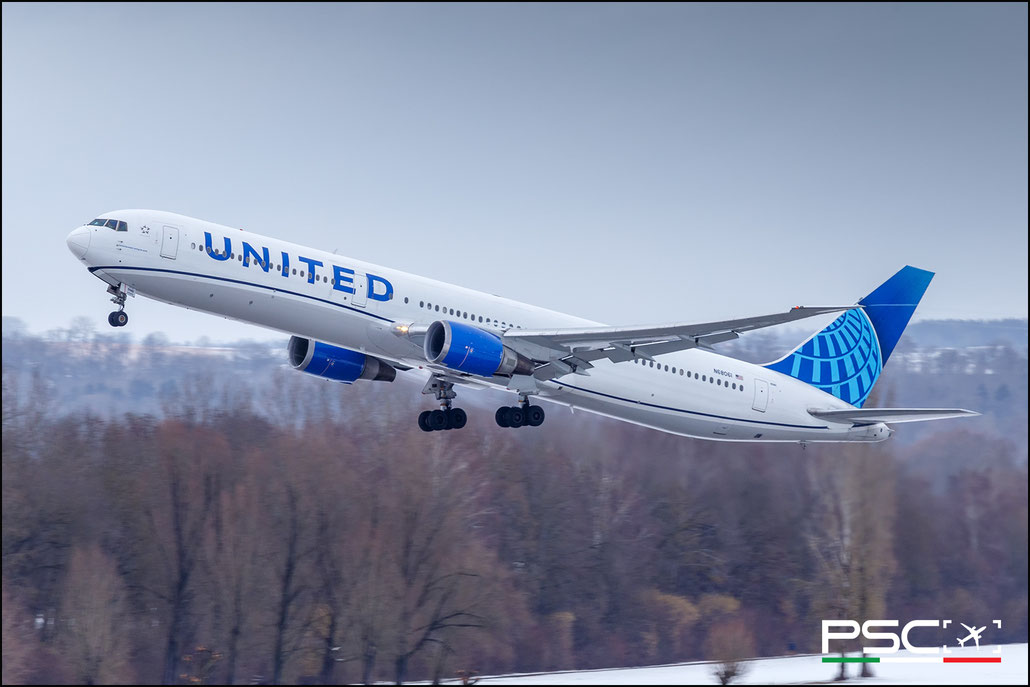 N68061 Boeing 767-424ER 29456 868 CF6-80C2B7F 0061 United Airlines 2002 @ Munich MUC 02 2026 © Piti Spotter Club Verona
