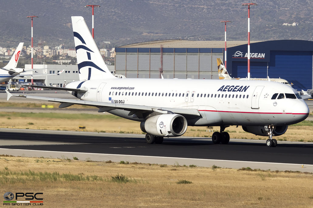 SX-DGJ  A320-232  3316  Aegean Airlines  @ Athens 2019 © Piti Spotter Club Verona 