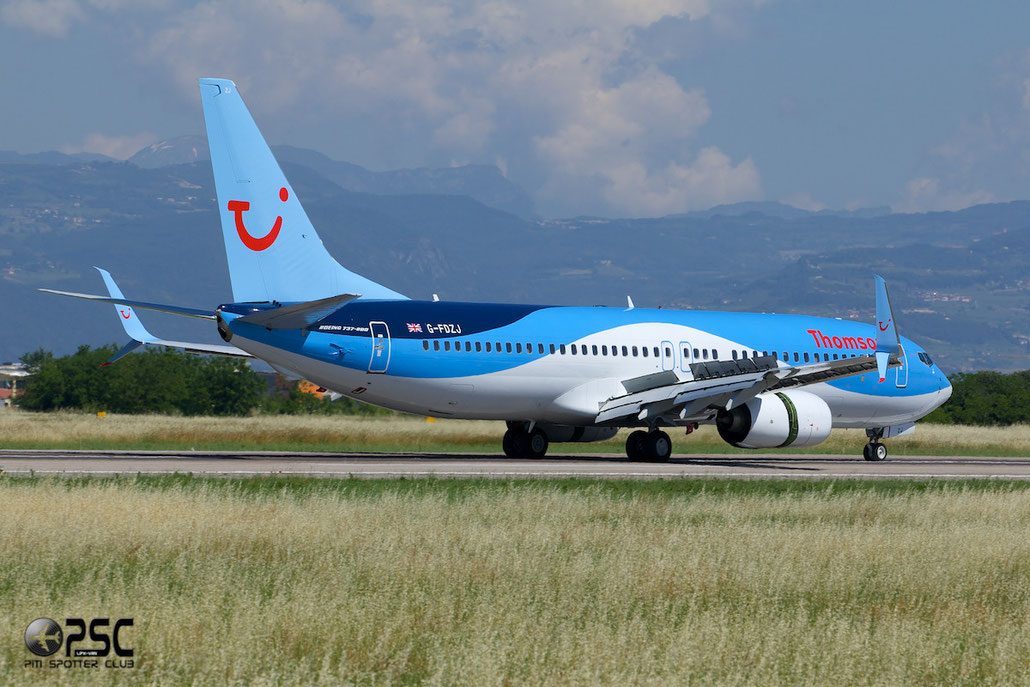 G-FDZJ B737-8K5 34690/2184 Thomson Airways
