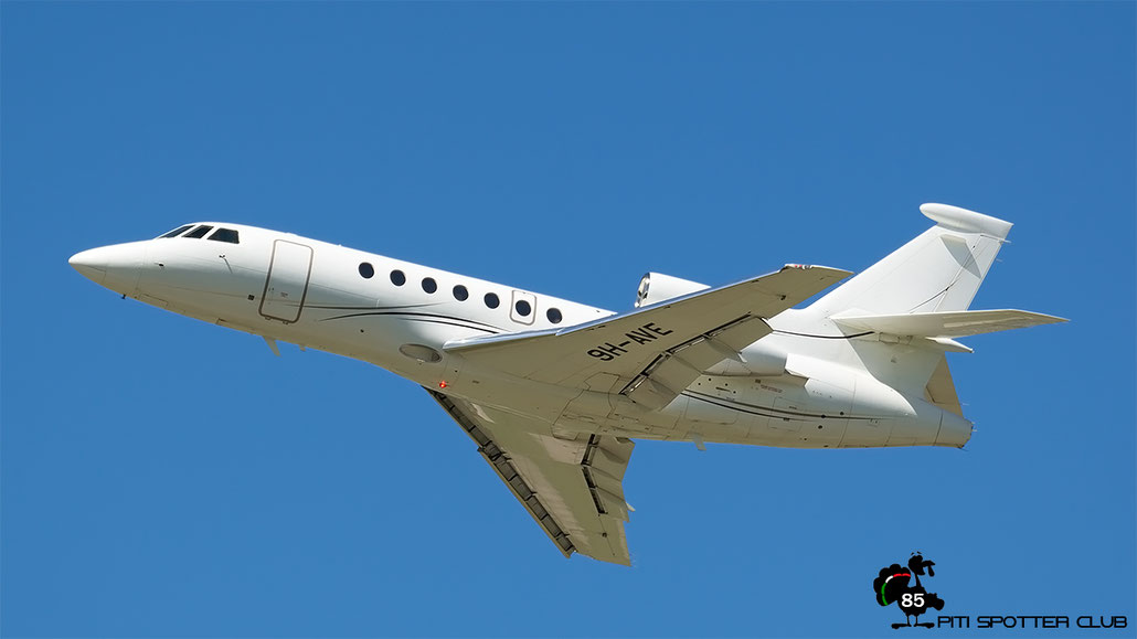 9H-AVE Falcon 50EX 295 Leader Srl @ Aeroporto di Verona - 10/08/2016 © Piti Spotter Club Verona