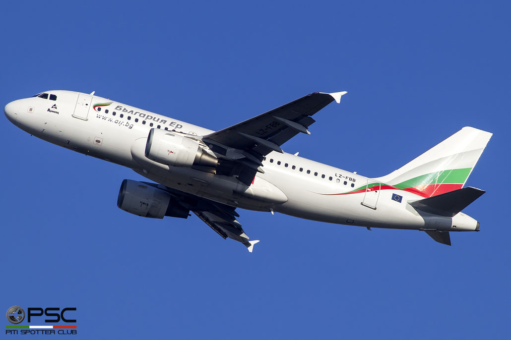 LZ-FBB A319-112 3309 Bulgaria Air @ Roma Fiumicino Airport 18.12.2016 © Piti Spotter Club Verona
