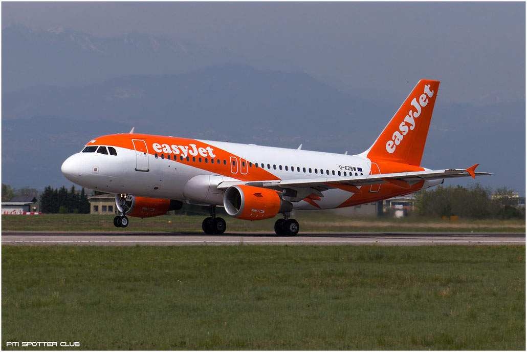 G-EZBW A319-111 3134 EasyJet Airline @ Aeroporto di Verona © Piti Spotter Club Verona