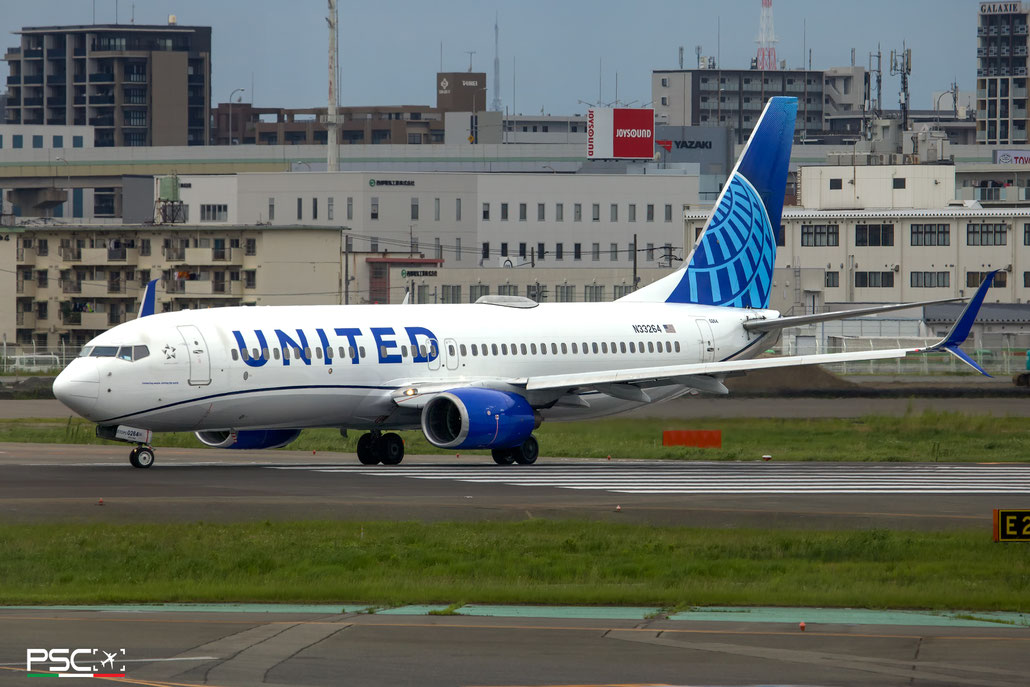 N33264 Boeing 737-824 31584 916 cfm56-7B26 0264 United Airlines 2001 @ Fukuoka 06.2024 © Piti Spotter Club Verona