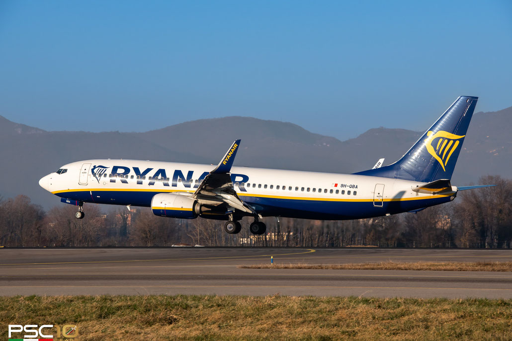 9H-QBA  B737-800  44802/6615  Malta Air  @ Bergamo Airport © 12 2021 Piti Spotter Club Verona