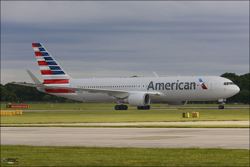 N399AN B767-323ER 29606/752 American Airlines @ Manchester Airport 21.06.2015 © Piti Spotter Club Verona