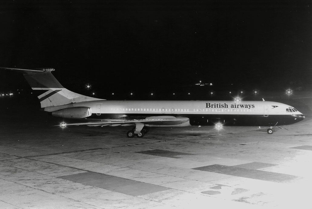G-ASGF BAC Vickers VC.10 1151 856  Conway 540  British Airways 1965 @ Milano Malpensa © collezione Maurizio Noè - Piti Spotter Club Verona