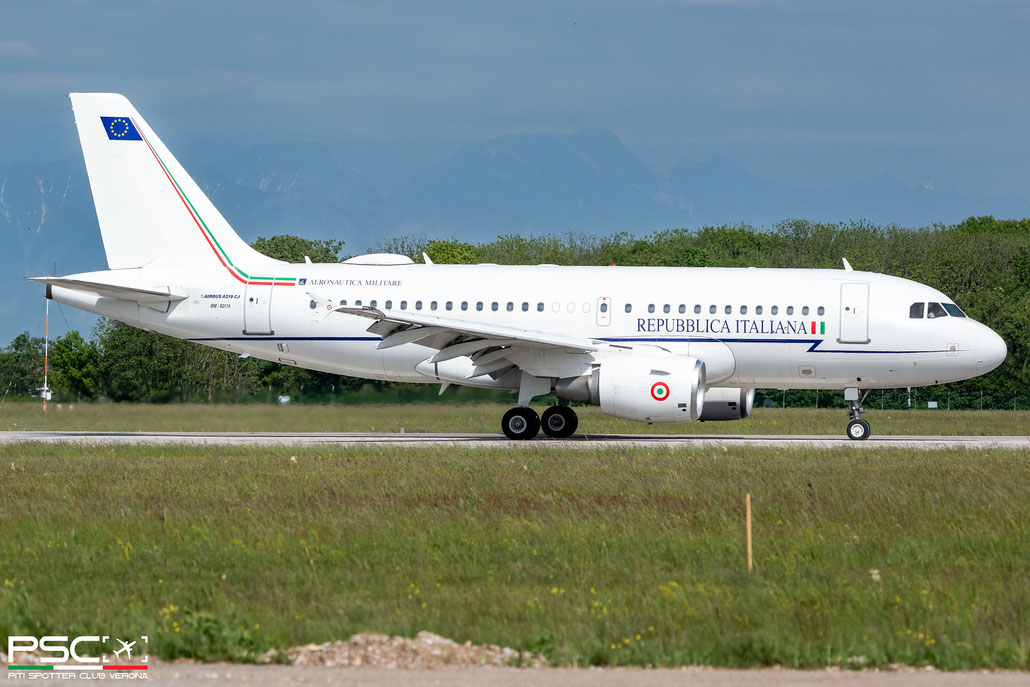 MM62174 Airbus A319-115XCJ 1157 cfm56-5B7/P Aeronautica Militare Italiana 2000 @ Rivolto 05 2024 © Piti Spotter Club Verona