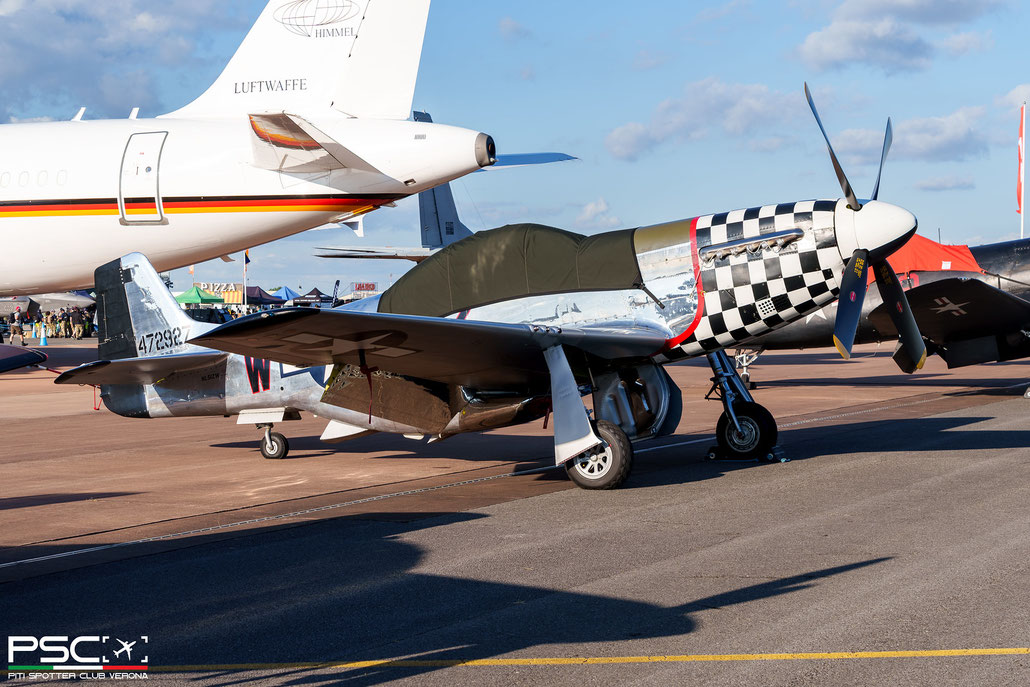 N51ZW North American P-51D Mustang  Private @ RIAT 2024 © Piti Spotter Club Verona