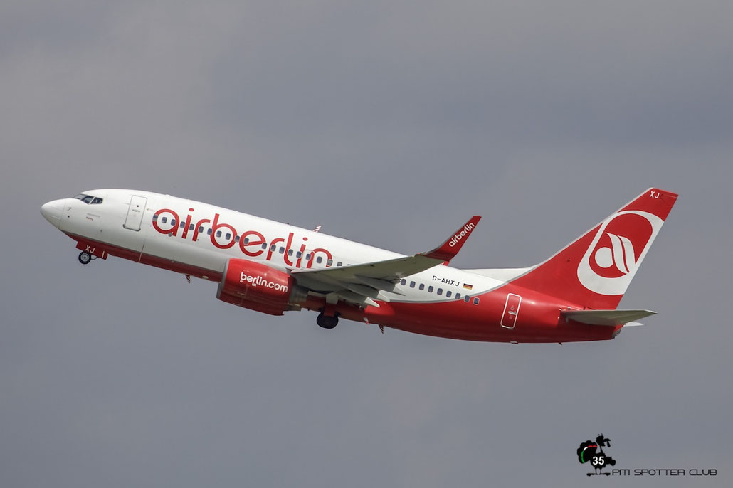 D-AHXJ B737-7K5 35277/2609 Air Berlin @ Munich Airport 15.05.2016 © Piti Spotter Club Verona