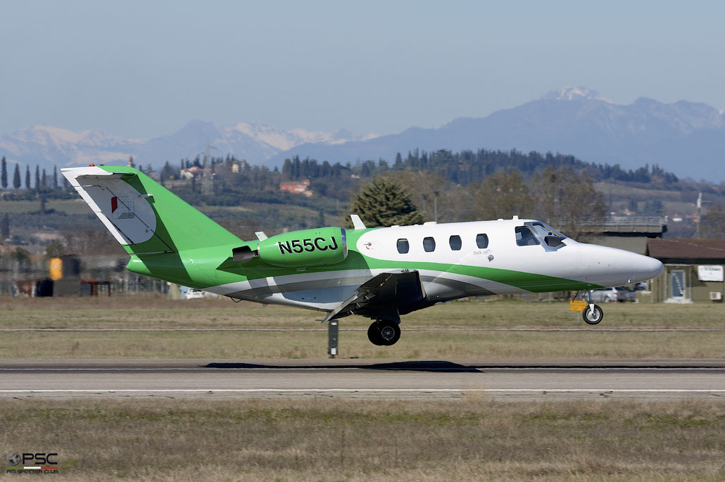 N55CJ Ce525 525-0298 Aviarental Inc. @ Aeroporto di Verona 11.03.2017  © Piti Spotter Club Verona