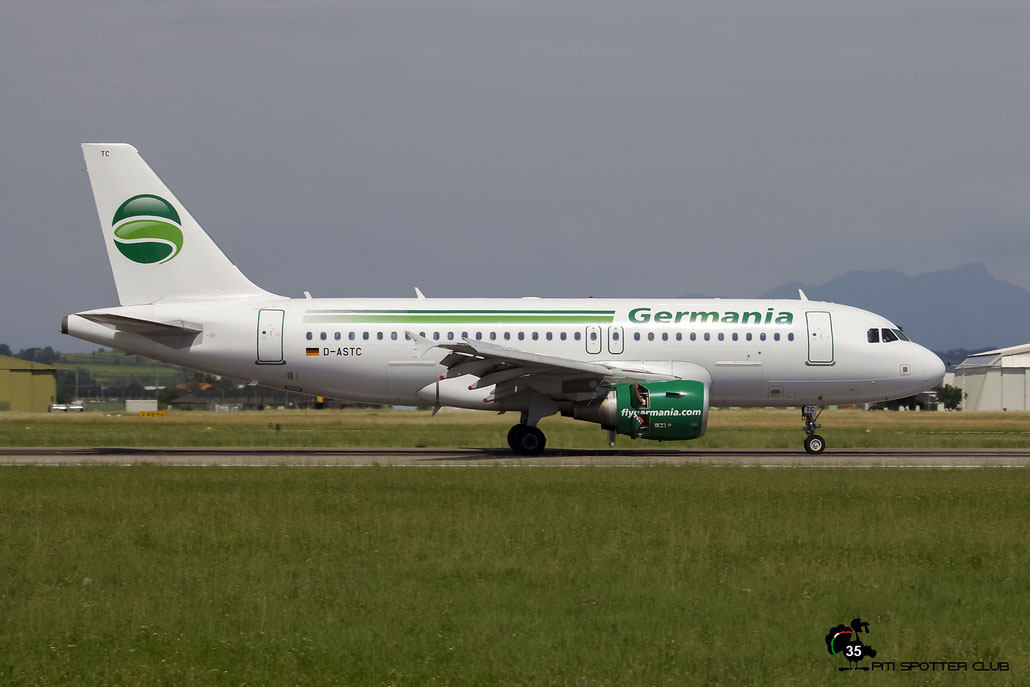 D-ASTC A319-112 5085 Germania @ Aeroporto di Verona 27.05.2017  © Piti Spotter Club Verona