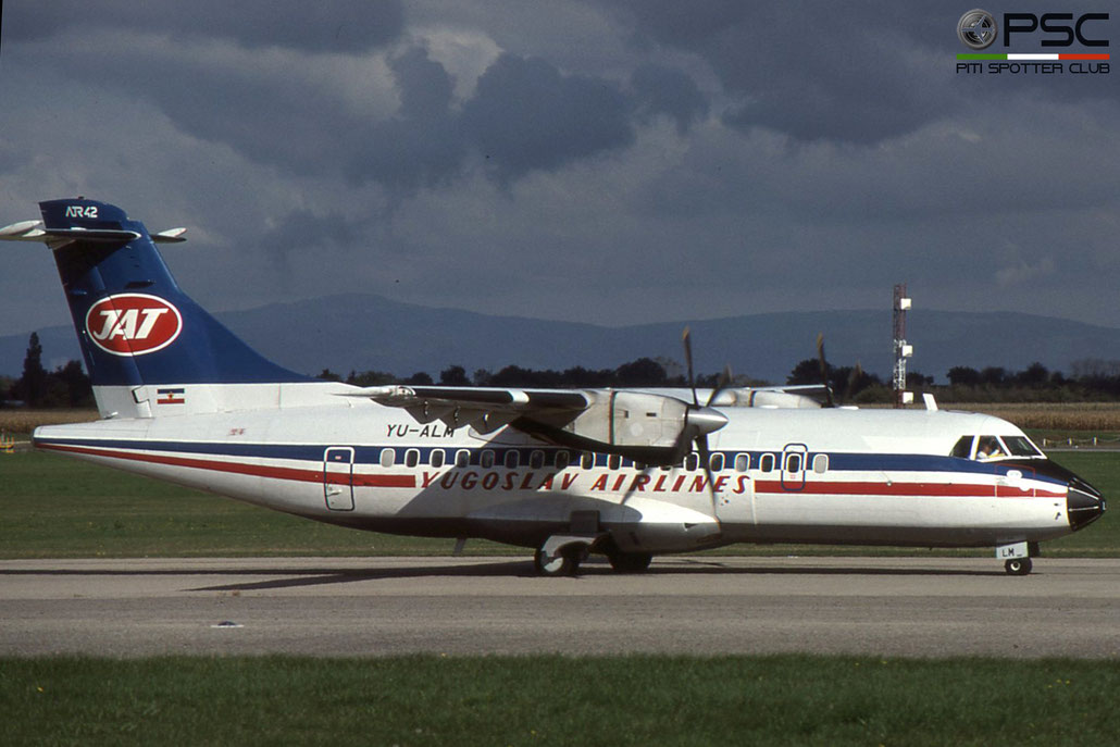 YU-ALM ATR42-310 005 JAT Yugoslav Airlines - Jugoslovenski Aerotransport © 2018 courtesy of Marco Ceschi - Piti Spotter Club Verona