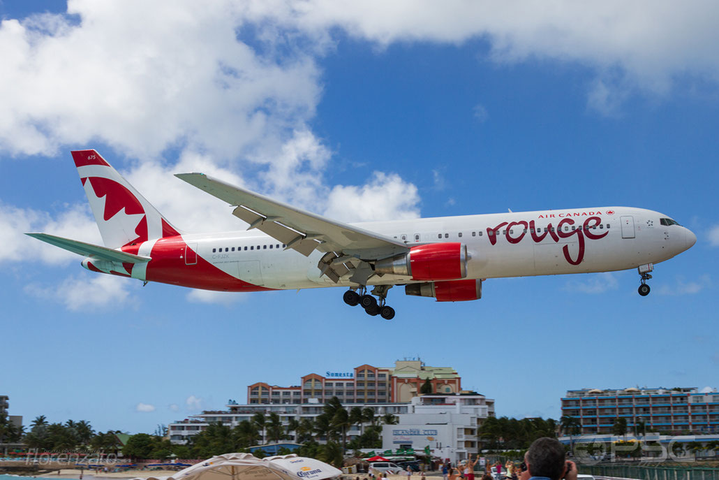 C-FJZK B767-3Q8ER 29386/831 Air Canada rouge @ Sint Maarten Airport 09.04.2016 © Piti Spotter Club Verona