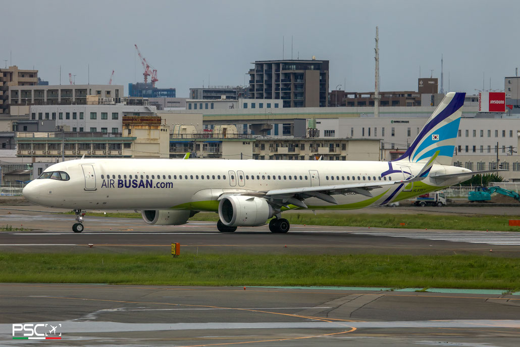 HL8357 Airbus A321-251NX 10412  LEAP 1A32  Air Busan (SMBC Aviation Capital) 2021 @ Fukuoka 06.2024 © Piti Spotter Club Verona