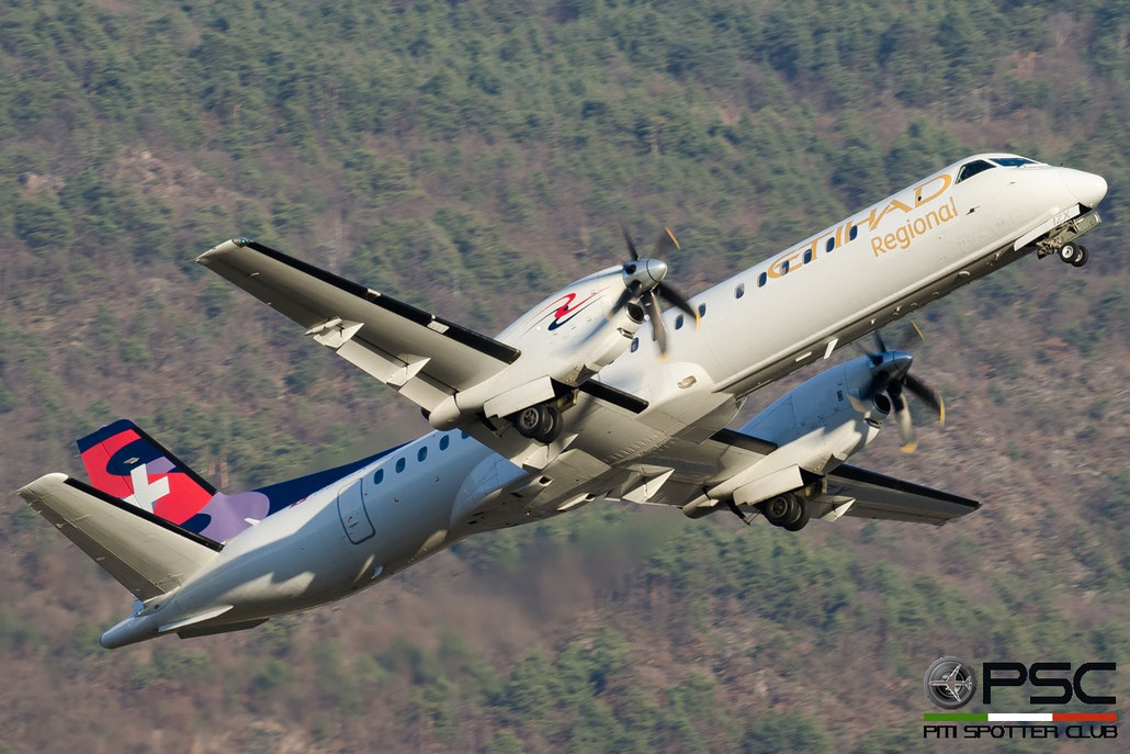 HB-IZX Saab 2000 2000-041 Darwin Airline @ Aeroporto di Bolzano © Piti Spotter Club Verona