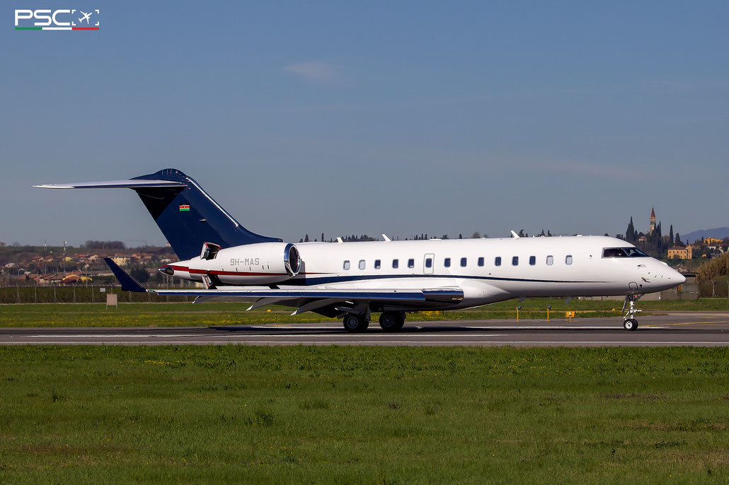 9H-MAS Global 5500 60064 TAG Aviation Malta @ Aeroporto di Verona 03 2024 © Piti Spotter Club Verona