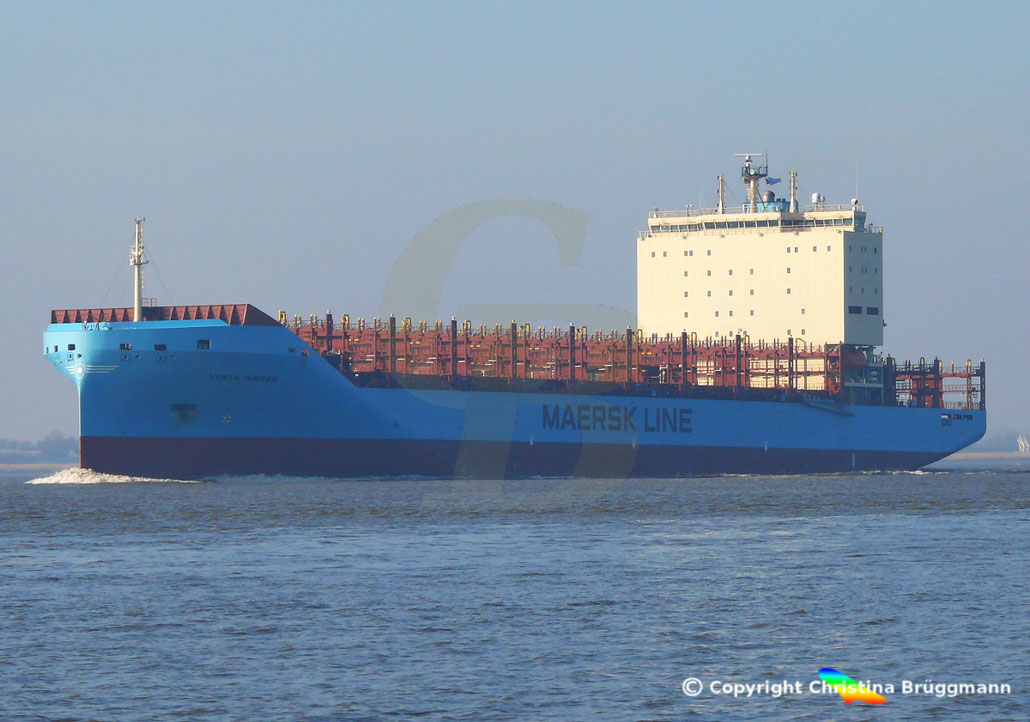 Feederschiffe, wie die VENTA MAERSK, und Feeder-Dienste könnten ab 2020 an Bedeutung für die Reedereien gewinnen