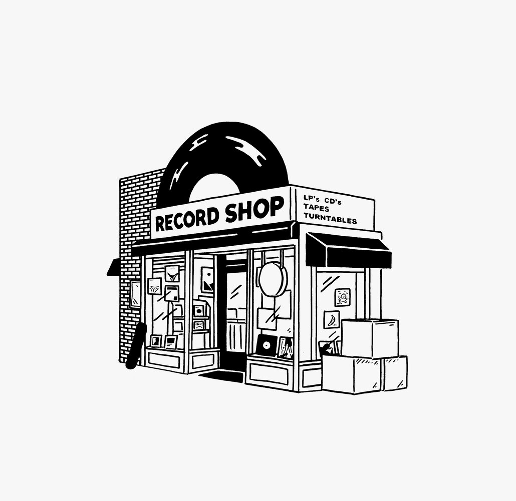 RECORD STORE DAY グッズイラスト by disc union