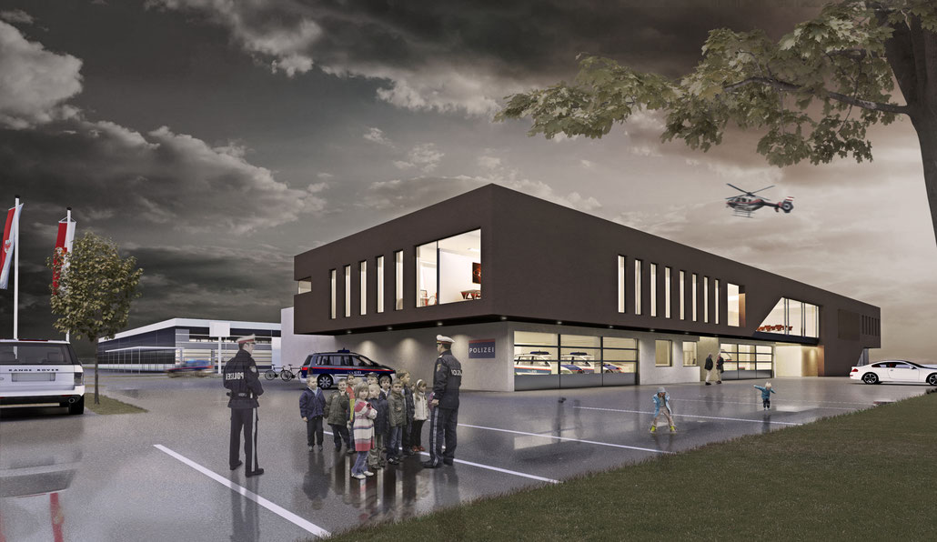 Blaulichtzentrum Kematen - Visualisierung/Gestaltung- für Scharmer-Wurnig Architekten