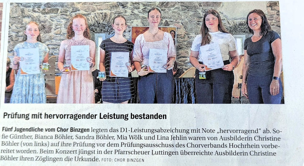 Zeitungsartikel zum Konzert aus dem Südkurier vom 30.06.2025