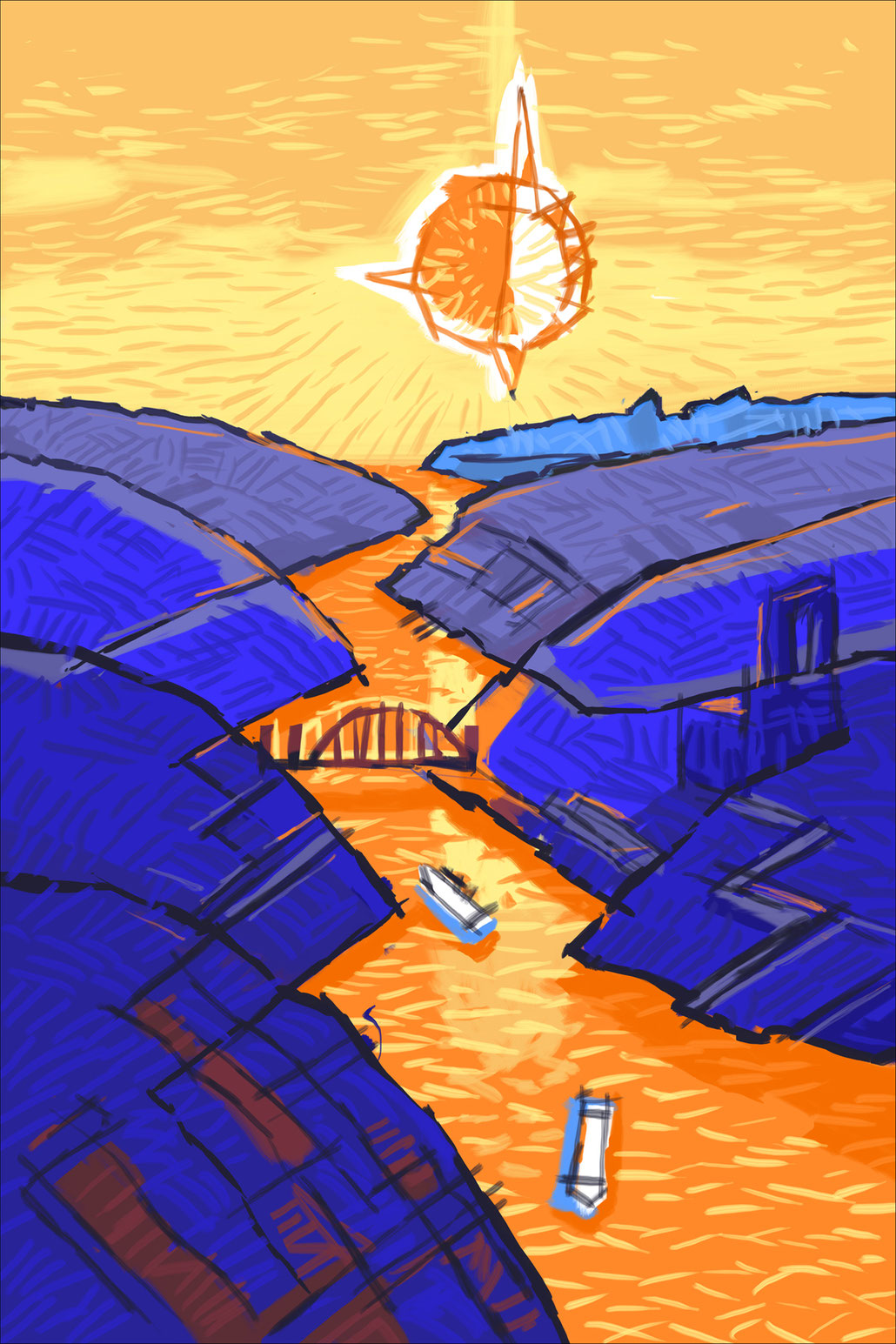 landscape oil on canvas