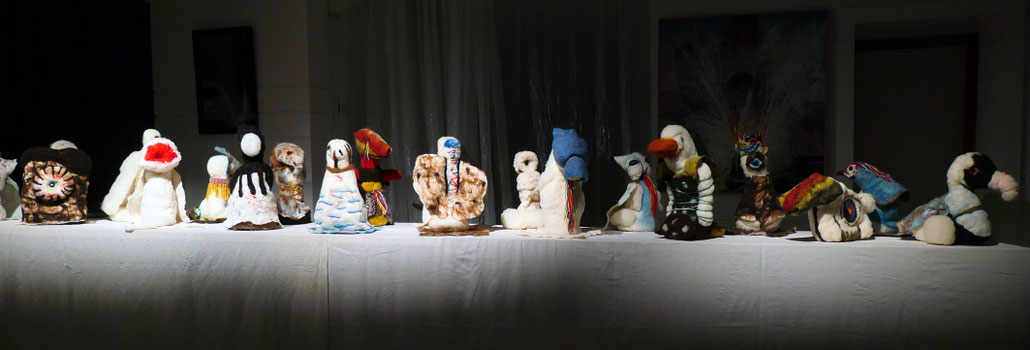 Installation éphémère à l'atelier showroom à La Réole (33).