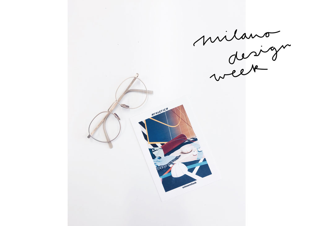 The schoenstaub flyer for Milan Design Week. Presenting our new collection "Athletica"
