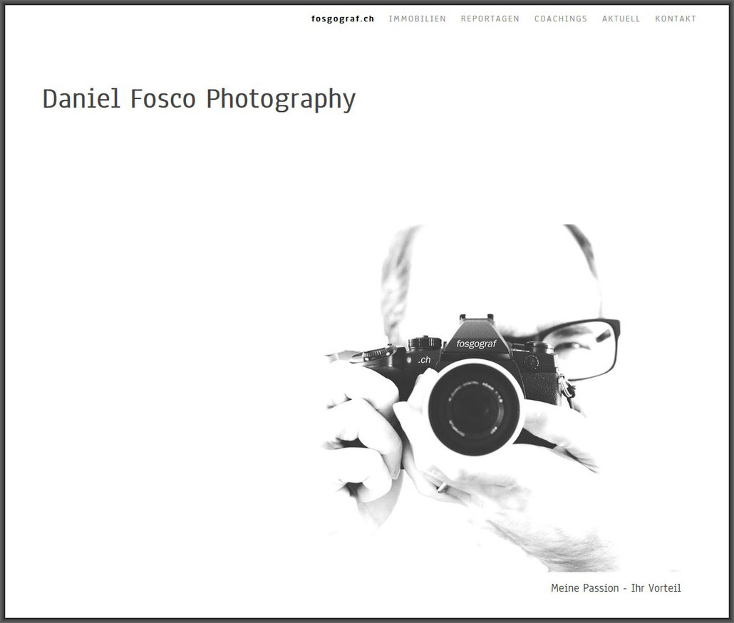 Daniel Fosco Photography Webseite im neuen Gewand