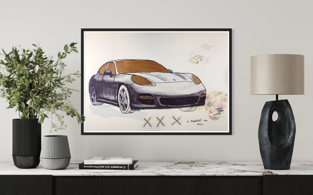 Porsche Panamera Edition. Kunst von Gottfried Bechtold.