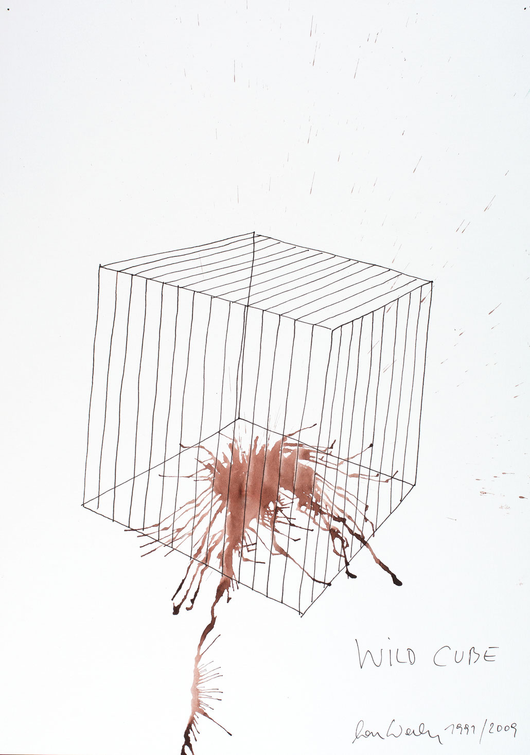 Lois Weinberger Kunst kaufen im Galerie Shop Wien- Kunstwerk Name: Wild Cube