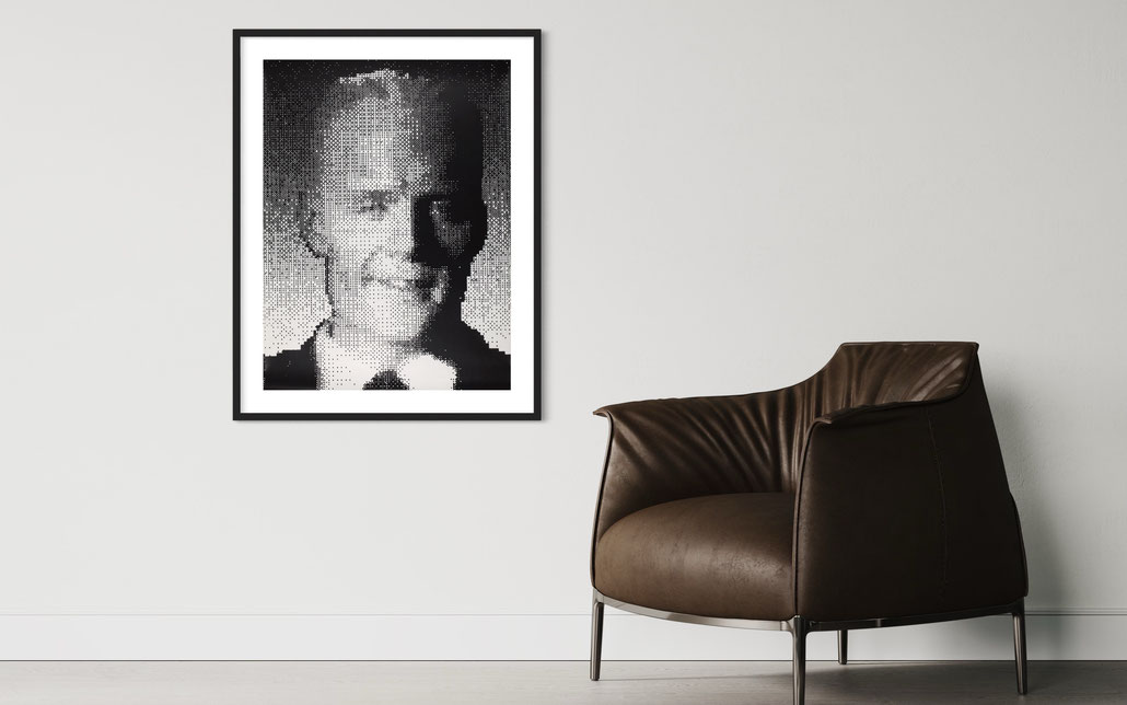 Max Headroom art print Kunst Edition von Peter Kogler 