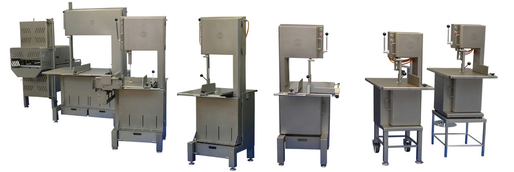 Reich Fleischereibandsägen; REICH  Meat and Bone cutting bandsaws, REICH Scie a ruban; 