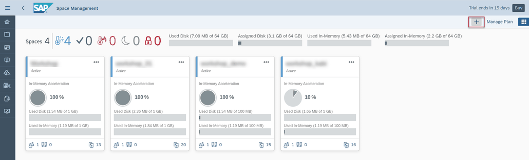 SAP Data Warehouse Cloud Create new space